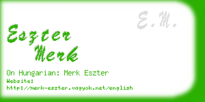 eszter merk business card